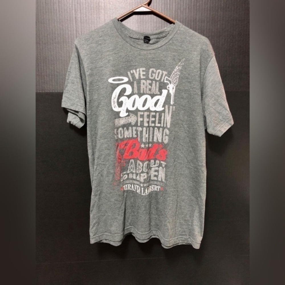 ⛄️Miranda Lambert Gray Real Good Feeling T-Shirt